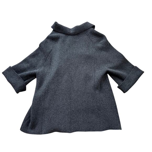 Neiman Marcus Gray 100% Cashmere cardigan sweater/Jacket/Coat, Small, VERY SOFT - Picture 3 of 11